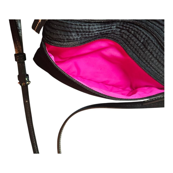 Dooney & Bourke Black Crossbody Bag One Size with Pink Lining - Picture 12 of 16